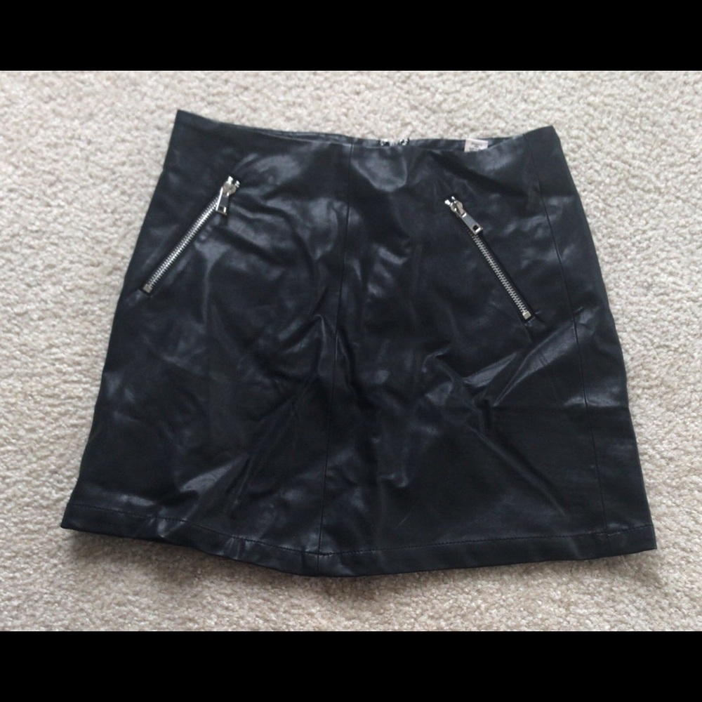 Small pleather skirt.